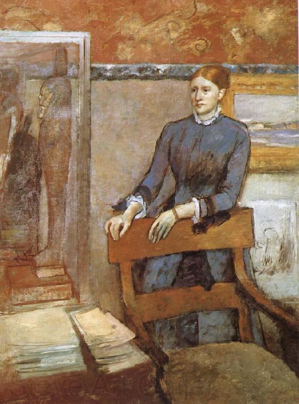 Edgar Degas Portrait of Miss Lu Germany oil painting art
